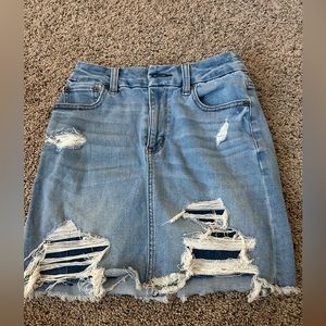american eagle jean skirt